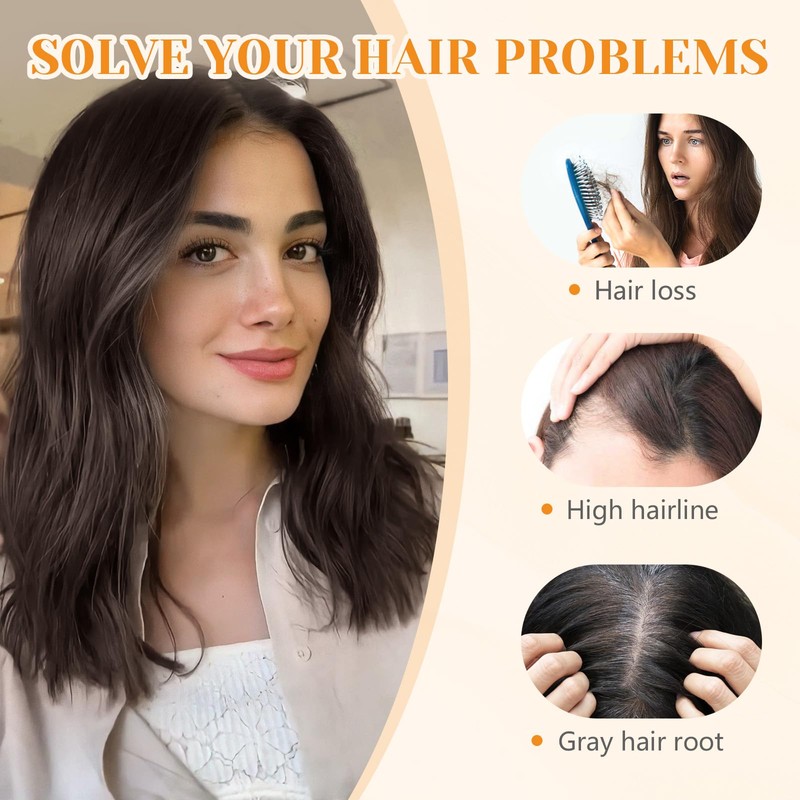 Benehair Hair Toppers for Women Real Human 360° Coverage 4