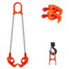Chain Drum Lifter, 2200 Lbs 1Ton Capacity Galvanized G80 Chain