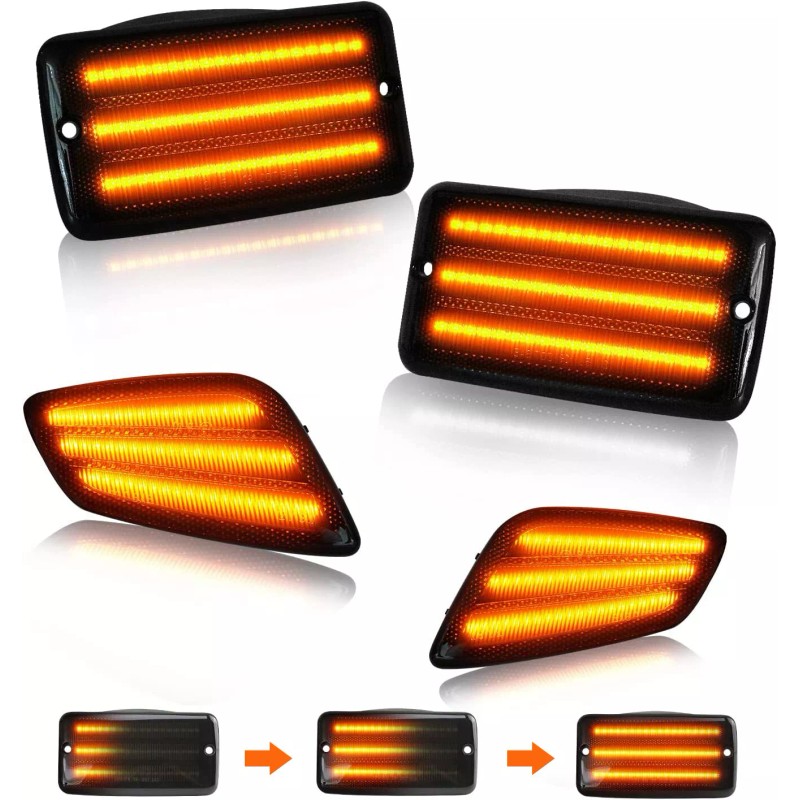 MAG For 97-06 Jeep Wrangler TJ LED Dynamic Front Side
