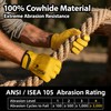 Schwer Pro Max ANSI A9 Cut Resistant Leather Work Gloves,