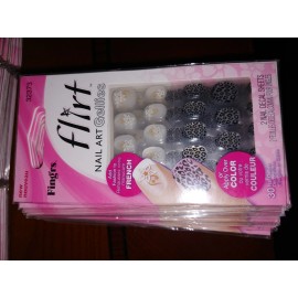 Fing'rs 4 PACKS - Fing'rs Flirt Nail Art GELLIES 2 Sheets 30 Gellies each pack 32373