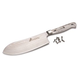 Zhen Damascus Santoku Chopping Knife Blank, 6-3/4" L x 5/64" T (171mm x 1.98mm)