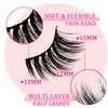 Ahrikiss Half Lashes Natural Look 10 Pairs Wispy Cat Eye