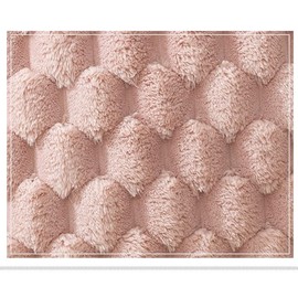 YunJeude Cushion Covers 50x50cm Set of 2 Fashion Scandinavian Cute Faux Fur Pattern Fluffy Modern Simple Zipper Home Sofa Cushion Covers (50x50, Beige)