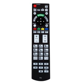 Replace N2QAYB000703 TV Remote Suits for Panasonic Viera Smart 3D LED LCD HDTV TC-L42ET5 TC-P55VT50 TC-P50ST50 TC-L55ET5 TC-L55DT50 TC-P60ST50 TC-L47DT50 TC-L4DT50 TC-L47ET5 TC-P55ST50 TC-L4DT50