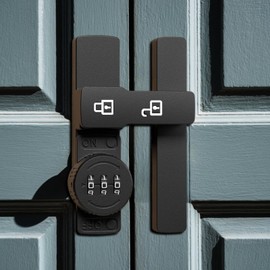 Cabinet Lock with Code | Secure Closet Door Lock - Anti-Theft Password Secure Smart System for Household Dormitory Workplace Bedroom Barn