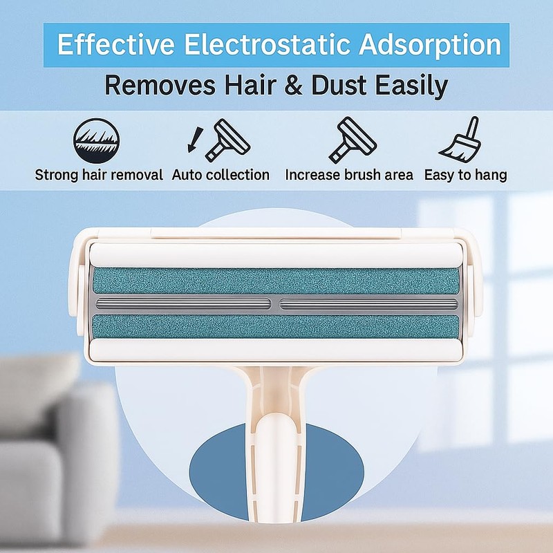 Pet Hair Remover Roller for Dogs & Cats – Reusable