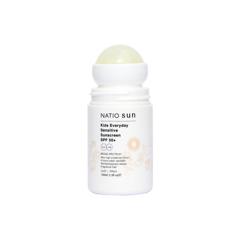 Natio Kids Everyday Sensitive Sunscreen SPF 50+ Roll On 100ml