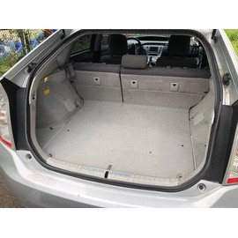 EACCESSORIES EA Cargo Liner - Trunk Mat for Toyota Prius 2010-2015 – Weather-Resistant Trunk Mats for Cars with Raised Lip – Non-Slip Car Trunk Mat Rubber – Easy to Install – Laser Pre-Cut Design