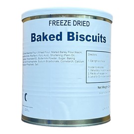 Freeze Dried Real Baked Biscuits Can Jarred and Packed Emergency Food Supply | Hunting, Survival, Camping, Backpacking Long Term Food Storage 25+ years shelf life Pack of 1 (10-12 Biscuits per Can)