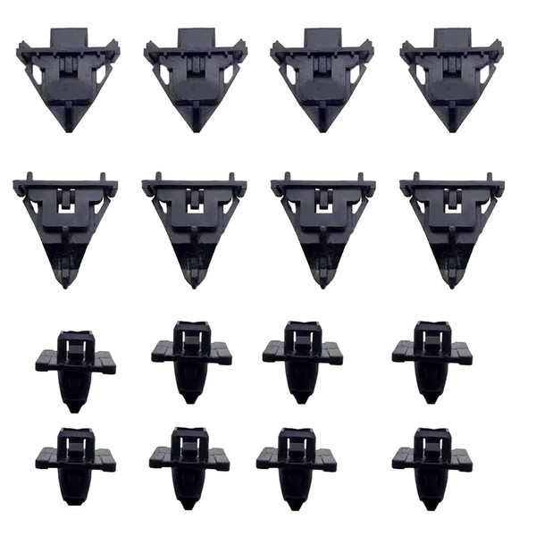 16 Pcs Front Fender Moulding Clip Upper Panel Retainer Kit