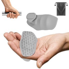 DecrPlus Rypt Grip for Weight Lifting Deadlift Rows-Rubber Anti-Slip Ergonomic Lifting Gloves for Men and Women Training Palm Protectors for Gym Intensive Training and Exercise ﻿ (Grey)