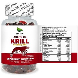 NATSA Aceite de Krill 100 Cápsulas Con EPA y DHA