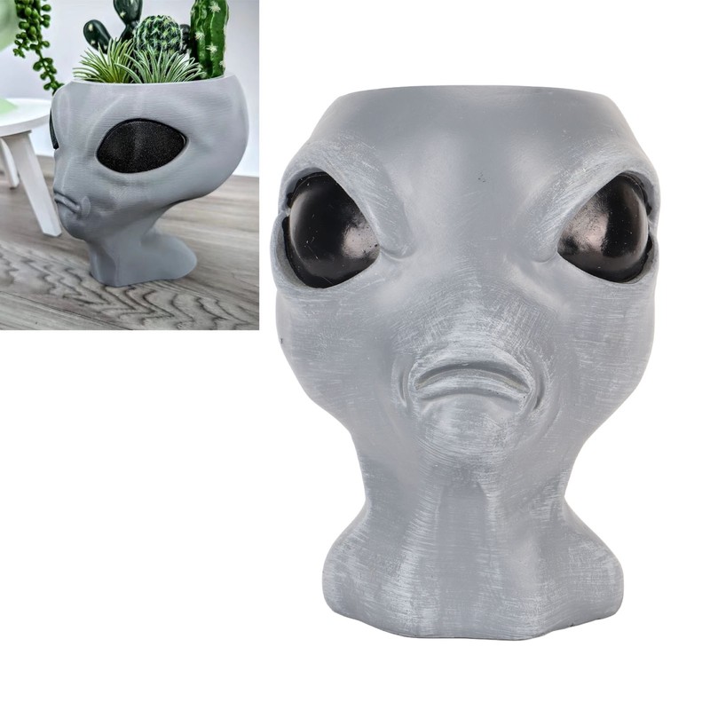 Alien Flower Pot Head Planter Pot Cute Resin Succulent Planter