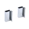 Pastlla 6Pcs 1.6" Glass Finger Edge Pull, Window Display Cabinet