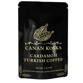 Canan Koska Cardamom Turkish Coffee -Premium Ground Coffee-Cardamo