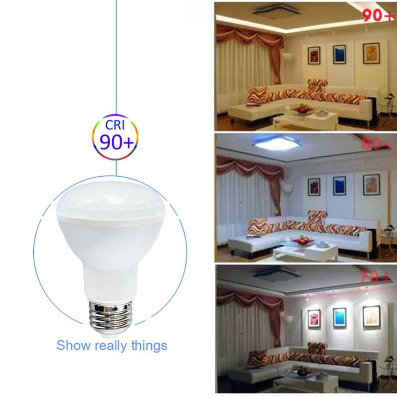 6-Pack BR20 Led Bulbs,5000k Daylight,525lm,7w 50w Equivalent,Dimmable, AC120V, UL-Listed and