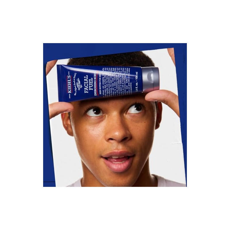 Kiehl’s Facial Fuel Energizing Scrub - Exfoliante Facial para Hombre,