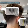 FOWSRHRG 2PCS Barber Fade Combs, Professional Fade Comb Flat Curved
