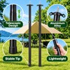 2Pcs Telescopic Tent Poles – Adjustable Aluminum Alloy Camping Awning