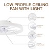 STERREN Ceiling Fans with Lights,20" Low Profile Ceiling Fan with