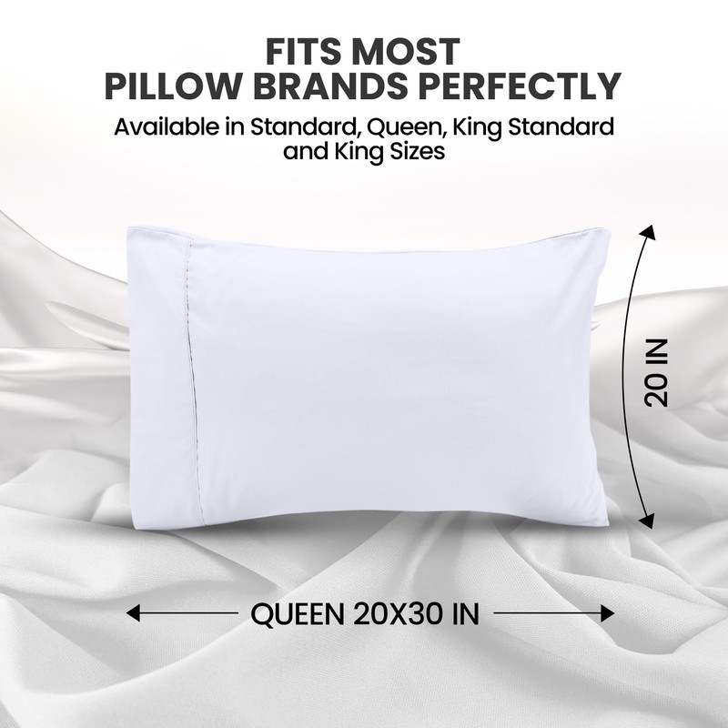 Utopia Bedding Queen Pillow Cases - 2 Pack - Envelope