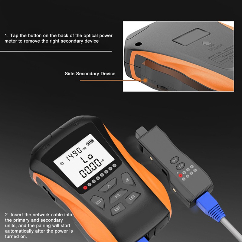 Optical Power Meter Multifunctional 4 in 1 Portable Fiber Light