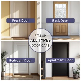 Ciieyuo® All-Weather Door Draft Stopper – Universal Under Door Seal & Sound Proofing Strip | Blocks Drafts, Light, Odors | Works on Windows, Garage, RV Doors