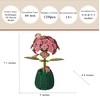 MPIUET 3D Wooden Puzzle for Adults, Flower Model Kits to
