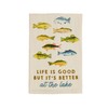 Mud Pie Life is Good Lake Icon Towel; 26" x