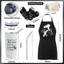 10 Pieces Hairstylist Gifts Christmas Gifts Hairdresser Gifts Set for Women Hair Stylist Appreciation Gift Set Women Christmas Gifts for Hairdresser Funny Gifts for Hair Stylist Female