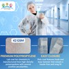 ABC Disposable Lab Coats for Adults, Medium Size. Pack of