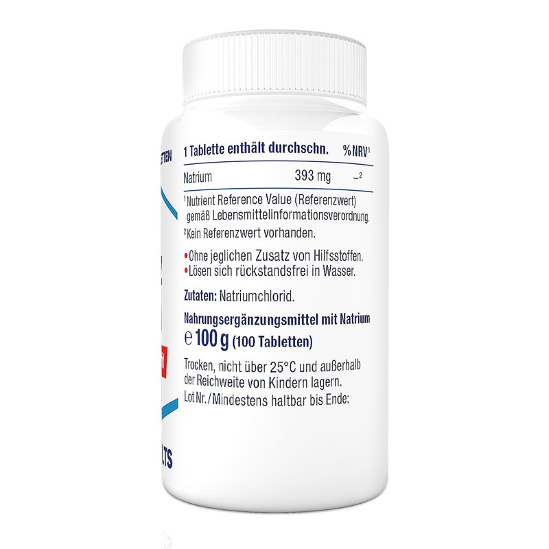 Saline Tablets, High Dose with 1000 mg Sodium Chloride, Storage