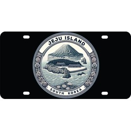 Jeju Island South Korea Souvenir Car and Home Decoration Mini Metal License Plate 4.75 x 2.25 inch