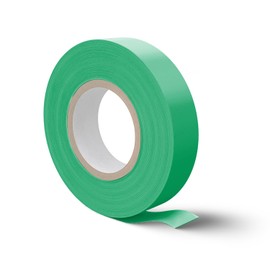 Tangting phoenix Flame Retardant White Electrical Tape; 3/4 Inch * 66 Feet; PVC Electric Tape for Under 600V Electric, Repair, Home Outdoor Indoor Wire Insulation, 5℉ to 221℉ (1, Green)