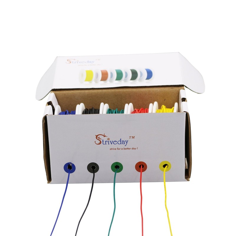 Striveday™ 30AWG Hook Up Wiring Kit (Stranded Wire Kit) 30