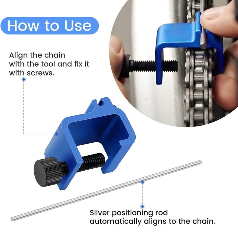 SDYGDB Motorcycle Chain Alignment Tool Aluminium Alloy Sprocket Chain Adjusting
