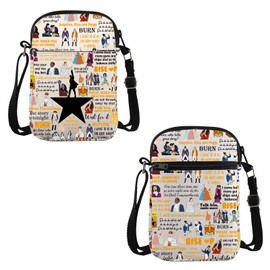 VAMSII Musical Inspired Gift Musical Fan Crossbody Bag Musical Theater Travel Bag Musical Merch