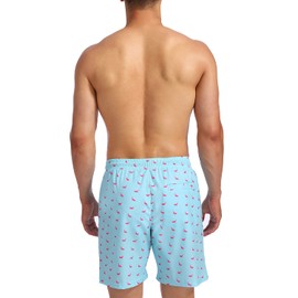 Biwisy Men's Swim Shorts Quick Dry Athletic Mesh Lining Swimwear Bathing Suits with Pockets