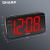 Sharp Digital Alarm Clock with Jumbo Numbers, Easy to See