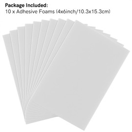 10PCS Adhedive Foams for Puzzle Maker Machine CutterJigsaw Puzzle Making Machine Special Sponge Sticker for Sticking 4x6inch Photos, Posters, Puzzles Dedicated Single-Sided Adhesive Foam Boards