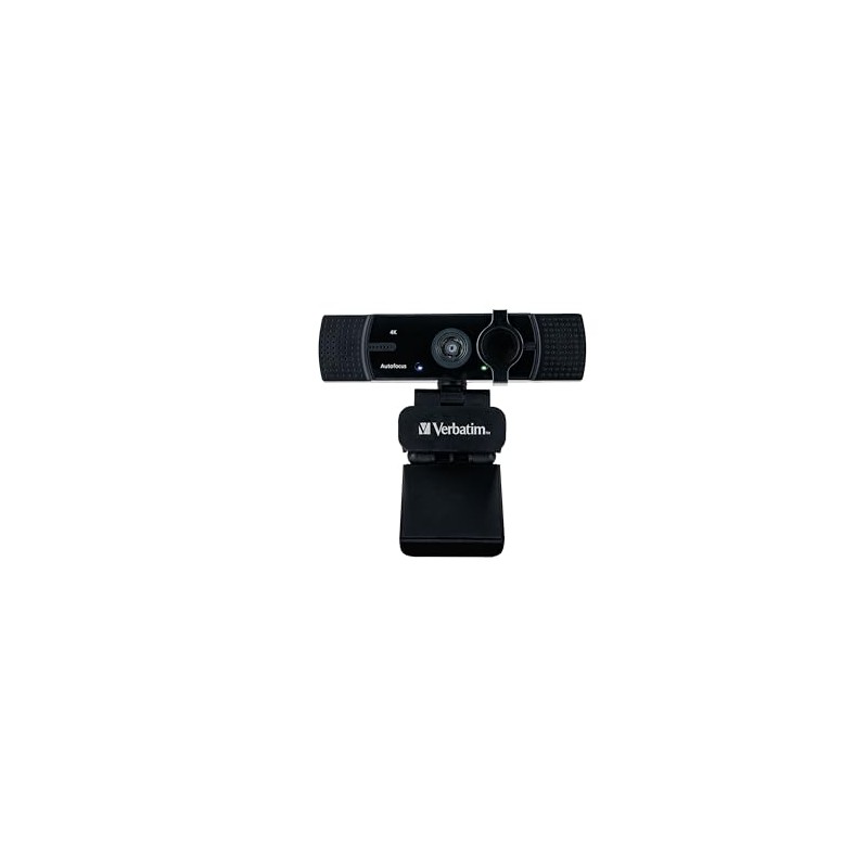 Verbatim Webcam with Dual Microphone, External Camera for Computer or