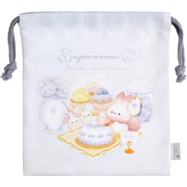 San-X Sugar Cocomu Gusset CA55501 Size (H x W x D): 7.3 x 6.7 x 0.4 inches (18.5 x 17 x 1 cm)