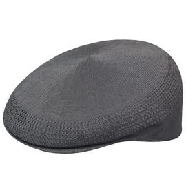 Kangol Tropic Ventair 504 Flat Cap, Grey (Charcoal), Small