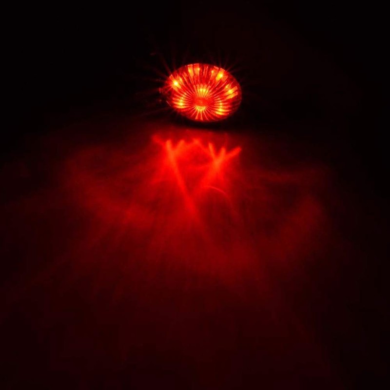 YIBO Motorcycle Red 12V LED Adjustable Cafe Racer Style Stop
