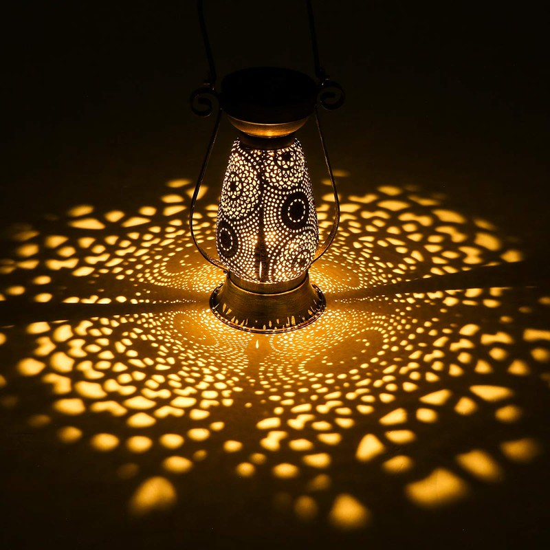 Görvitor Outdoor LED Solar Lantern, Decorative Hanging Solar Light, IP44