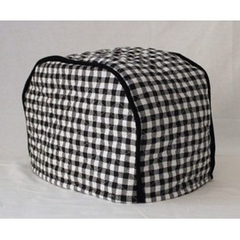 Simple Home Inspirations Premium Toaster Cover (2 Slice 12 x 8, Black Check)