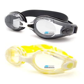 2 pairs of Swim Goggles for Adults, Youth and Kids with an Adjustable Nose Bridge