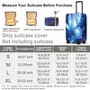Mystical Moonlight Butterfly Suitcase Cover, Luggage Protector Elastic Fit 18-32