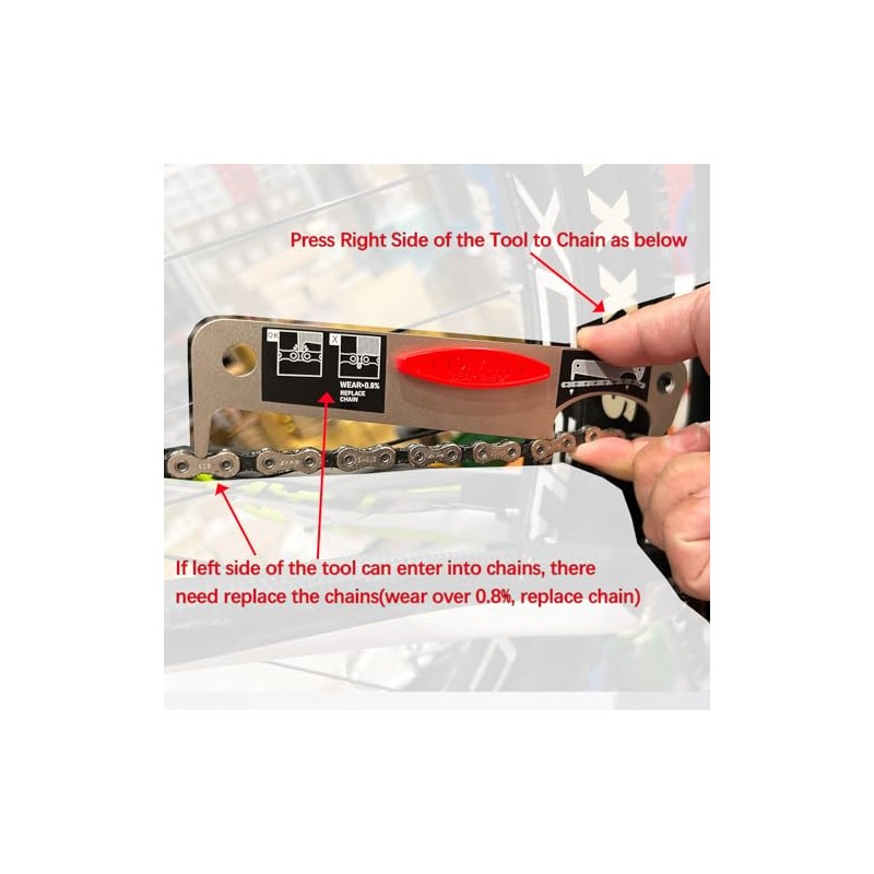 BININIU Chain Wear Test Tool for Sram 11 12-Speed Chain,